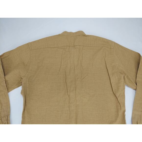 Men's Tan Casual Button Down Shirt - Picture 11 of 12